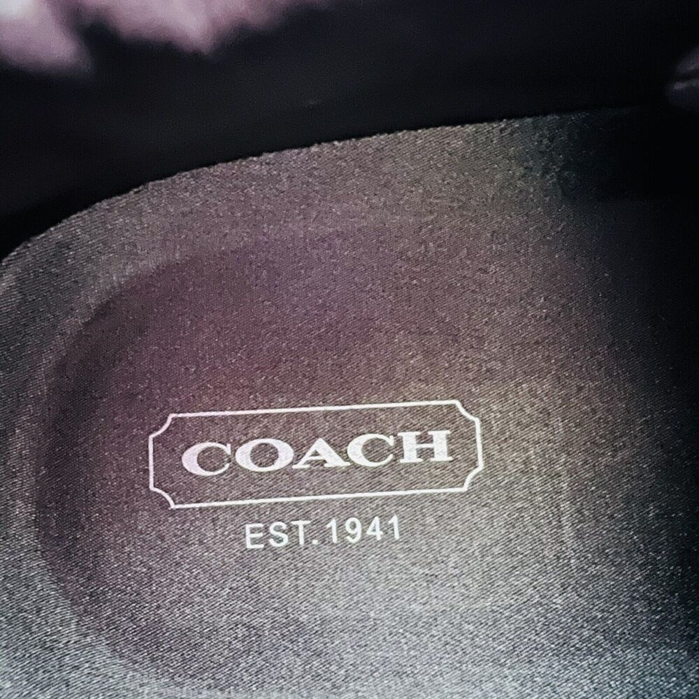 COACH Gray Nova Signature Canvas Patent Leather Sneakers - US 6.5 - Picture 3 of 8
